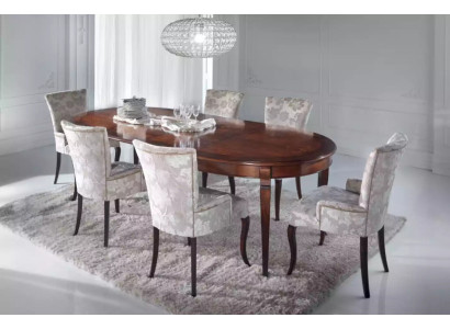 Design dining room set 5 pieces. Furniture chair group Table 4x Chairs Suite
