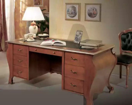 Office desk Classic s Design Desk brown Wood Table Furniture