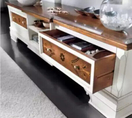 Wall unit Living room Set White Lowboard wall shelves 7-piece set of wall units