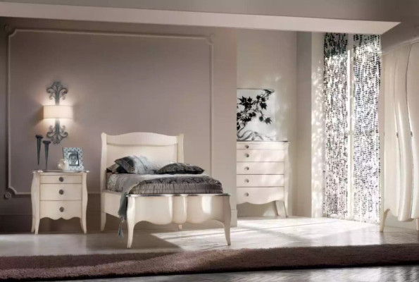 Bed Bedside table Chest of drawers 3 pcs. Bedroom Set Design Luxury Furniture new