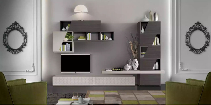Living room Wall Shelves Living room Cabinets Design tv Modern Luxury new