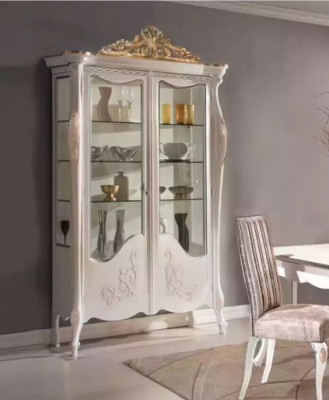 Showcases Glass Wardrobe Display case Living room Wood Sideboard Italian Furniture
