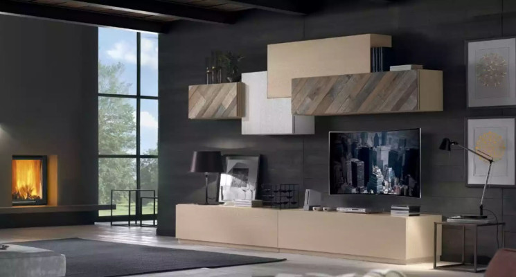 Living room Complete Set Lowboard TV-cabinet Wardrobe Wall Suite Luxury new
