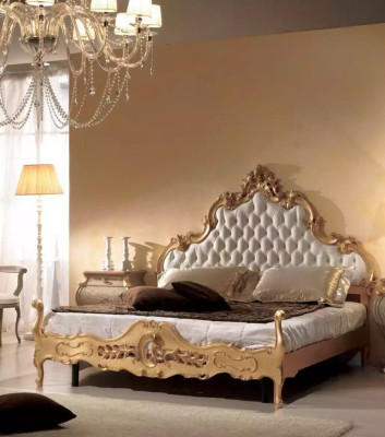 Bed upholstery design Luxury double Chesterfield 180x200 hotel beds