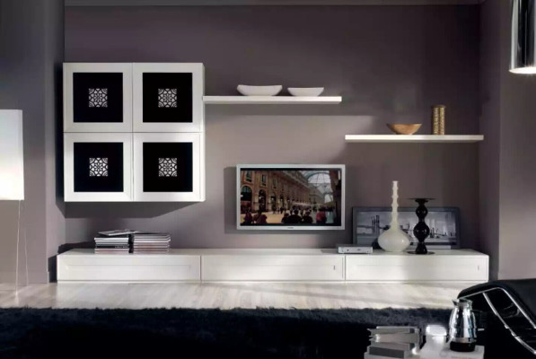 Modern Wall unit Set Sideboard Living room Wall Cabinet Furnishings