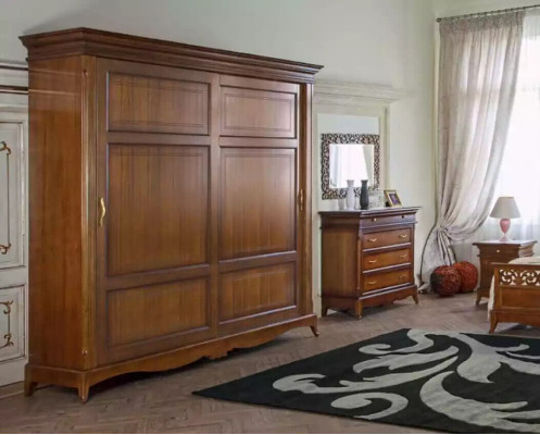 Real wood Wardrobe Wooden Cabinet Wardrobe Bedroom Furniture Italy new