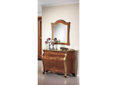 Bedroom Furniture Chest of drawers with Mirror Luxury Classic Furniture Set 2pcs