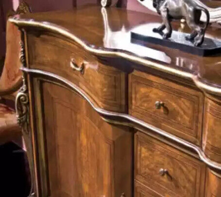 Sideboard with Mirror Living room Sideboard Furniture Design Wardrobe Brown new