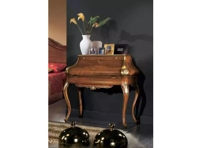 Design Luxury Brown Console table Bedroom Furniture Dressing table Wood