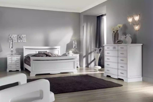 Bed 2x Bedside tables 4-piece Bedroom Set Modern Luxury Bedroom new