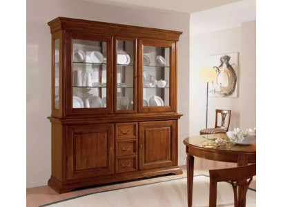 Classic Display Case Italian Luxury Furniture Showcases Wooden Cabinet Design Wardrobe