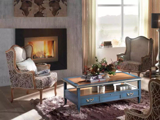Set 2x Armchair Living room Table Sofa Luxury Coffee table Side 3pcs new