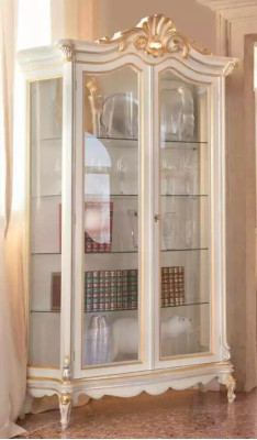 Classic quality white display case luxury furniture new in the living room shelf