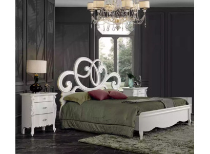 Bed 2x Bedside tables 3 pcs. Bedroom Set Design Furniture Modern Luxury
