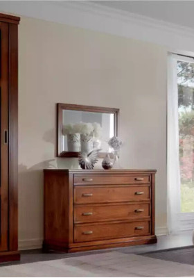 Bed 2x Bedside tables 5 pcs. Bedroom Set Design Furniture Luxury Chest of drawers