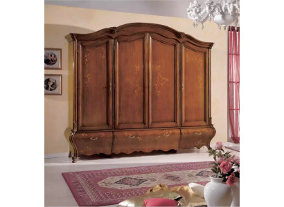 Solid wood Wardrobe Classic Luxury Bedroom Furniture Brown new