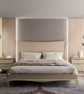 Design Furniture Modern Luxury Bed 2x Bedside table Bedroom Set 3pcs. new