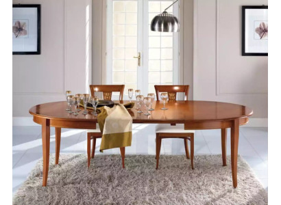 Italian Furniture Designer Wood Table Seat Dining Room 4x Chair Suite