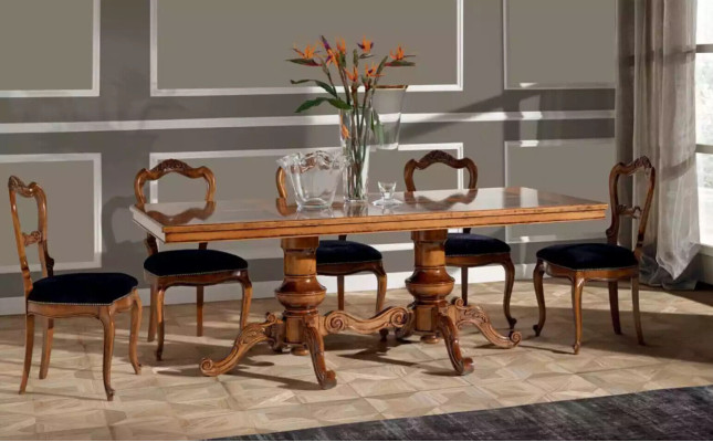 Dining table Brown Luxury Table Wood Dining room Rectangular dining tables new