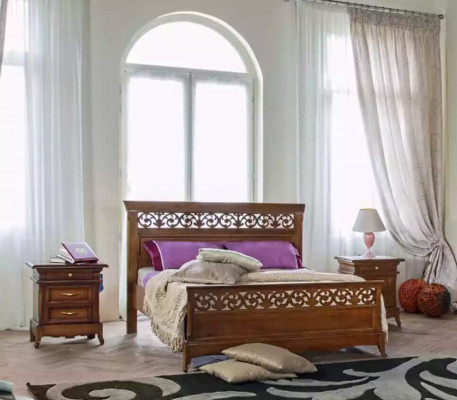 Bed 2x Bedside tables 6tlg Bedroom Design Modern Luxury Bedroom