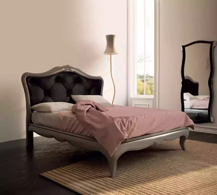 Bed Gray Luxury Wooden bed Bedroom Design Italian Art Deco new