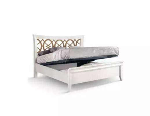Bedroom Furniture 3 pcs. Set Bed Solid wood Bedside tables 2x Beds Wood