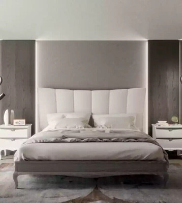 Complete's Set Bed 2x Bedside tables 3 pcs. Bedroom Sets Luxury Beds