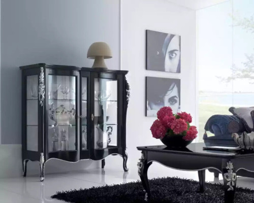 Cabinets Wood Showcases Glass Wardrobe Display case Living room Furniture Sideboard