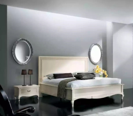 Bed 2x Bedside tables 3 pcs. Bedroom Set Furniture Modern Luxury Beds