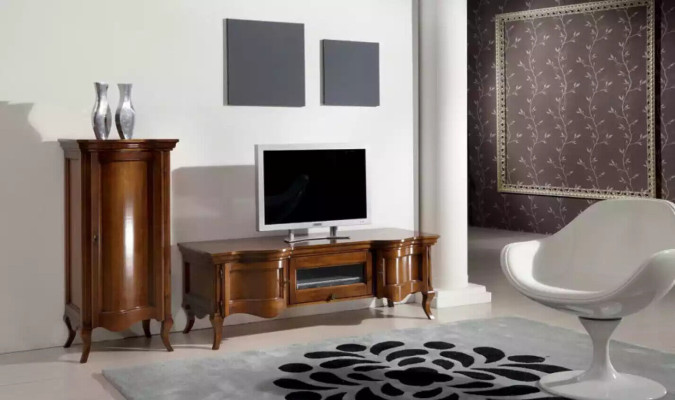 Wall unit Living room Wood Cabinets Classic Wall Italian Style