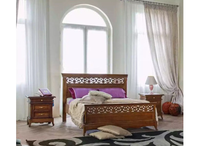 Bed 2x Bedside tables 3 pcs. Bedroom Set Design Modern Luxury Beds