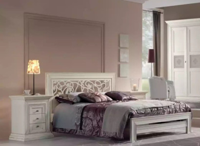 Bed + 2x Bedside tables 3 pieces. Bedroom Set Design Modern Luxury Italy