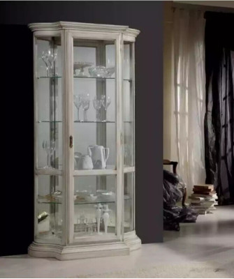 Living room Furniture Wood Display cases Glass Wardrobe Real wood Sideboard Display case