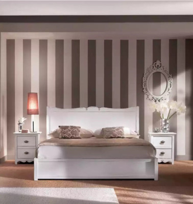Bedroom Design Modern Luxury Bedroom Bed 2x Bedside tables 3 pcs