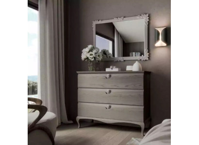 Chest of drawers Mirror Wardrobe Luxury Chests of drawers Shelf Console Furniture Set 2pcs.