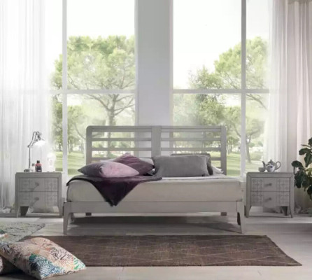 Bed 2x Bedside tables 3 pcs Bedroom Set Design Luxury Classic Furniture