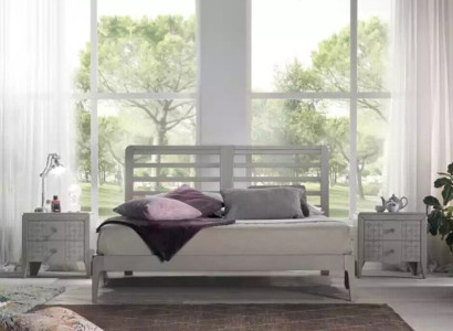 Bed 2x Bedside tables 3 pcs Bedroom Set Design Luxury Classic Furniture