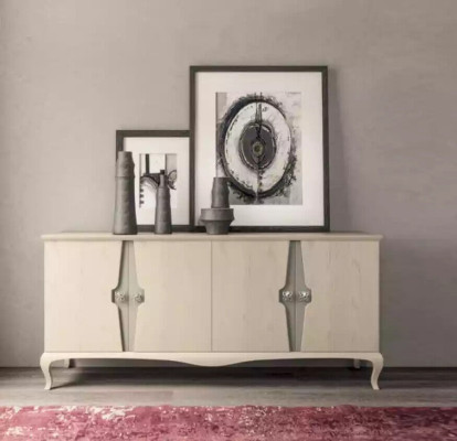 Sideboard Chest of drawers Table Sideboard Luxury Living room Chests of drawers Wood new