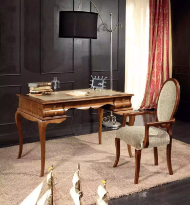 Elegant desk set of brown chair furniture in high quality