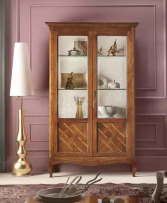 Wood Showcases Wardrobe Display case Living room Furniture Glass Sideboard Luxury new