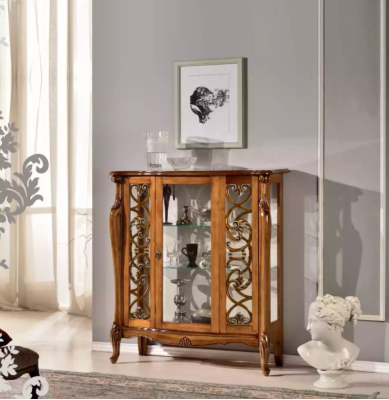 Classic Display case Furniture Living room Cabinets Wardrobe Glass cabinet Wood