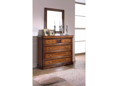 Bedroom Style 2-piece Chest of drawers with Mirror Luxury Italian Furniture new