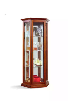 Display case Cabinets Showcases Wood Luxury Living room Furniture Wardrobe Brown new