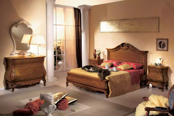 Luxurious Bedroom Side table luxury Bedside table Art Deco Style Wood Hotel