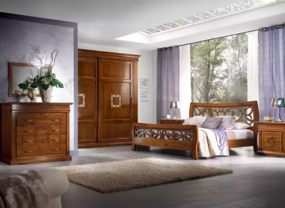 Bedroom Complete Bed 2x Bedside tables 5 pieces. Design Luxury Complete it