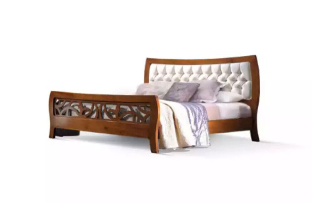Bedroom Complete Bed 2x Bedside tables 5 pieces. Design Luxury Complete it