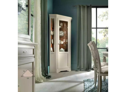 Classic Furniture Italian Furniture Wood White Display case showcase cabinet