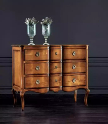 Chest of drawers Brown Luxury Wardrobe Design Style Classic Bedroom new