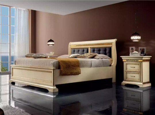 Complete's Bedroom Design Modern Luxury Bed 2x Bedside tables Chest of drawers