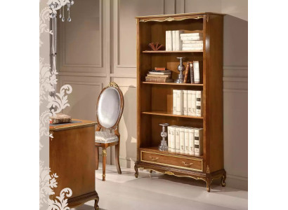 Bookshelf for the living room Classic brown furniture wooden shelves